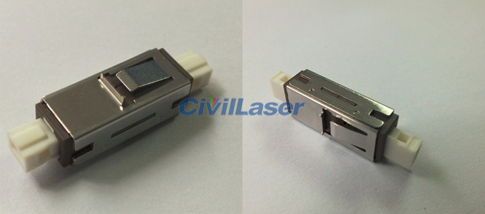 MU Singal Mode Singal Core Metal Fiber Optic Adapter